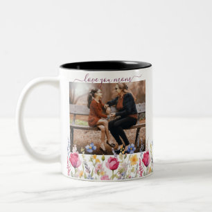 2 Couleurs Tasse Fête des Mères Jardin Coloré Bohème Fleurs S