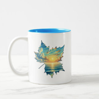 2 Couleurs Tasse feuille créative pour café ou thé