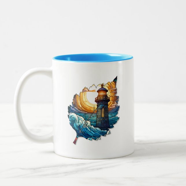 2 Couleurs Tasse feuille créative pour café ou thé (Gauche)