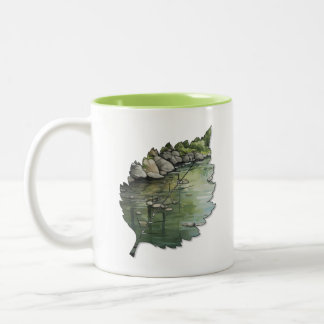 2 Couleurs Tasse feuille créative pour café ou thé