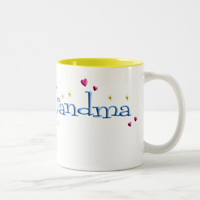 2 Couleurs Tasse fière de grand-maman (Droit)