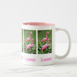 2 Couleurs Tasse FLAMANTS ROSES ROSE