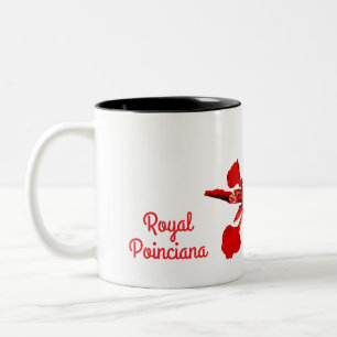 2 Couleurs Tasse Fleur de Poinciana Royale