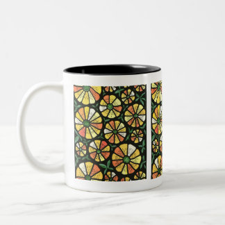 2 Couleurs Tasse fleurie