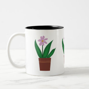 2 Couleurs Tasse Fleurs dans un pot