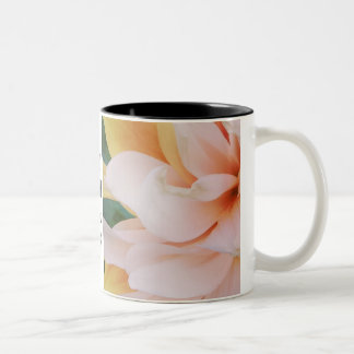 2 Couleurs Tasse florale d'amour d'espoir de paix de joie