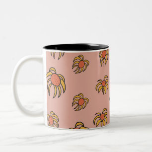 2 Couleurs Tasse florale Flying Daisies Printemps et Été