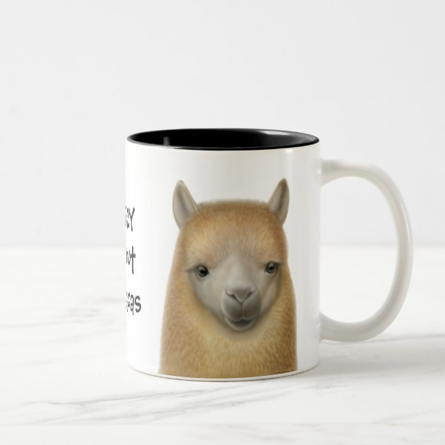 2 Couleurs Tasse folle d'alpaga (Droit)