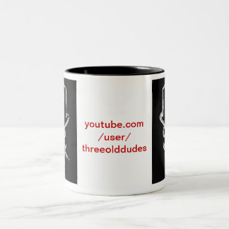 2 Couleurs Tasse foncée de logo de trois vieux types