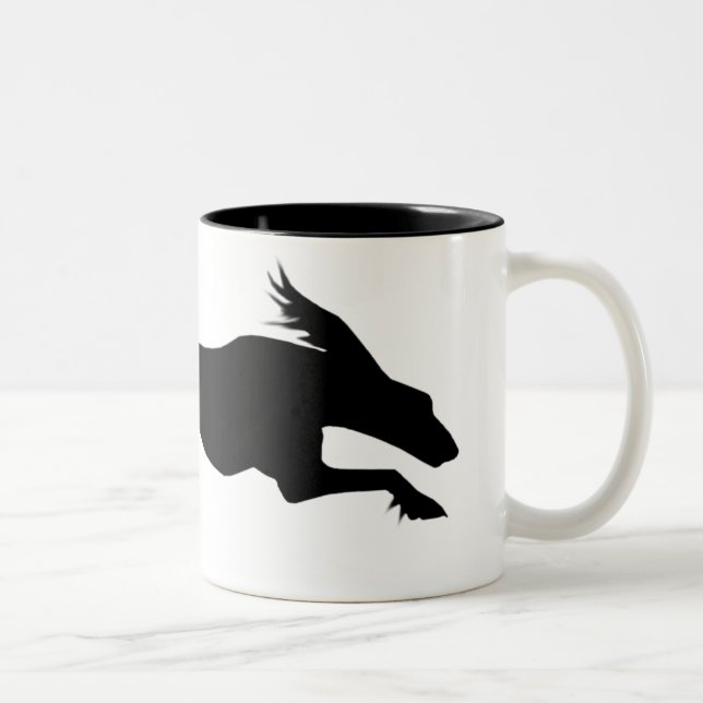 2 Couleurs Tasse fonctionnante de chien de Saluki (Droit)