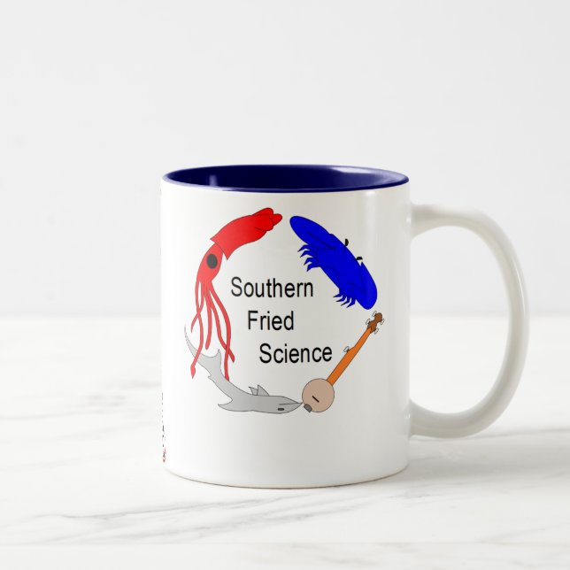 2 Couleurs Tasse frite du sud de la Science (Droit)