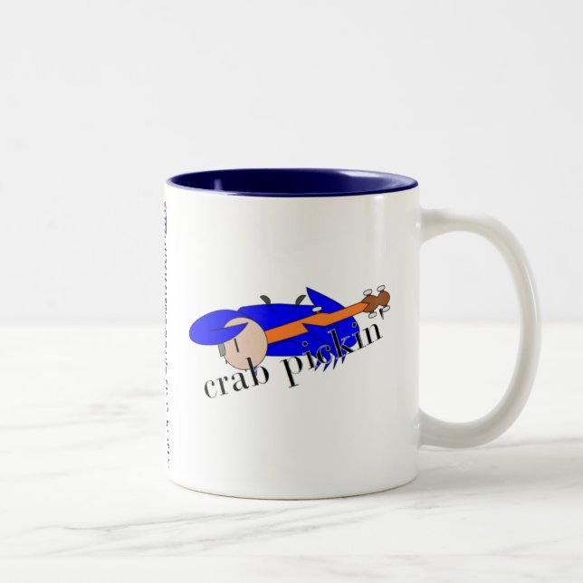 2 Couleurs Tasse frite du sud de Pickin de crabe de la (Droit)