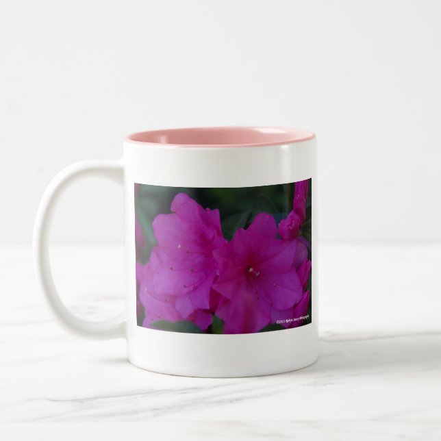 2 Couleurs Tasse fuchsia d'azalées (Gauche)