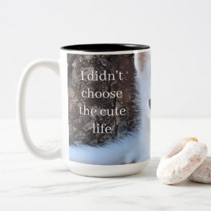 2 Couleurs Tasse Fun 'Je N'Ai Pas Choisi La Vie Mignonne' ave