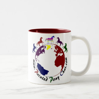 2 Couleurs Tasse gauchère de conversation de poney