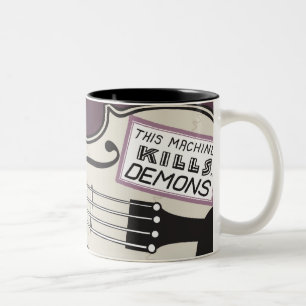 2 Couleurs Tasse gauchère du violon du MOIS de blanchisserie