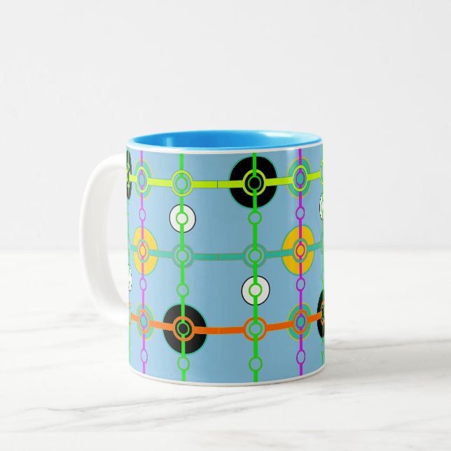 2 Couleurs Tasse Geo Future (Devant gauche)
