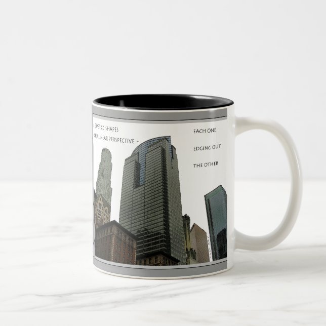 2 Couleurs Tasse géométrique de formes (Droit)
