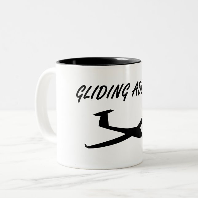 2 Couleurs Tasse Gliding Addict (Devant gauche)