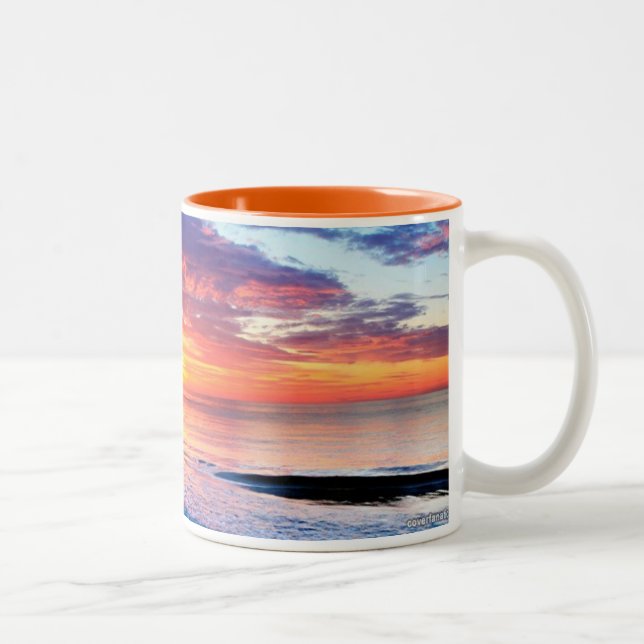 2 Couleurs tasse glorieuse de lever de soleil (Droit)