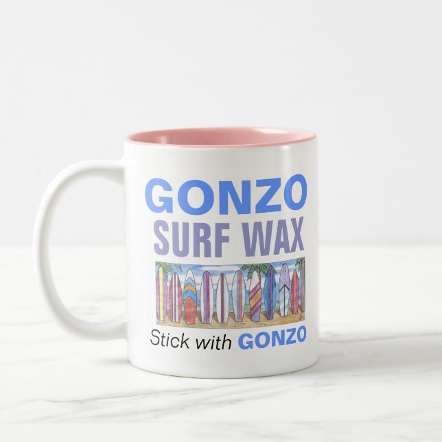 2 Couleurs Tasse GONZO SURF WAX (Gauche)