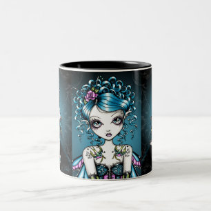 2 Couleurs Tasse gothique de fée de tatouage d'hirondelle de