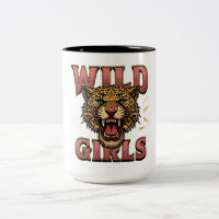 Tasse graphique à motif léopard Wild Girls