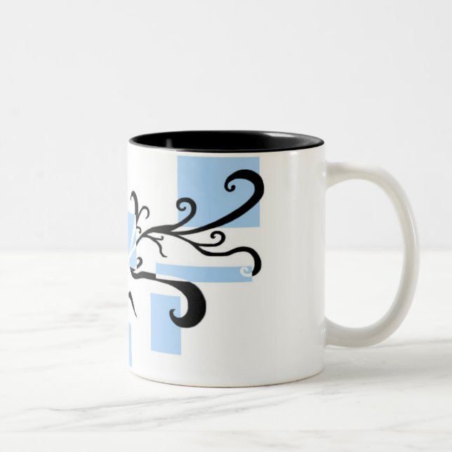 2 Couleurs Tasse graphique d'impression (Droit)