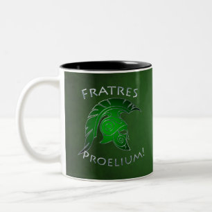 2 Couleurs Tasse grecque Trojan spartiate de vert de guerrier