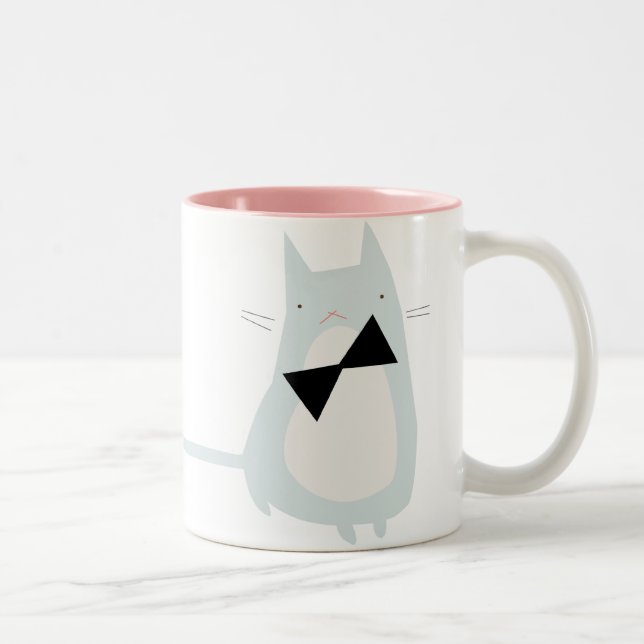 2 Couleurs Tasse grincheuse de Kitty (Droit)