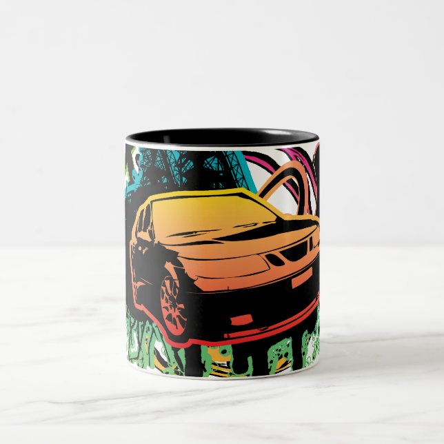 2 Couleurs tasse grunge du style 9-5-aero (Centre)