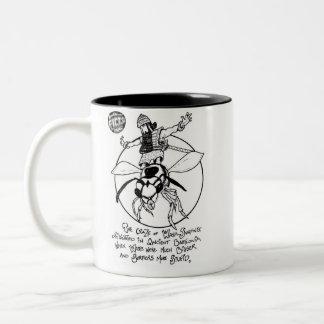 2 Couleurs Tasse "Guêpe-Surfante" de 2-Ton de FICTS