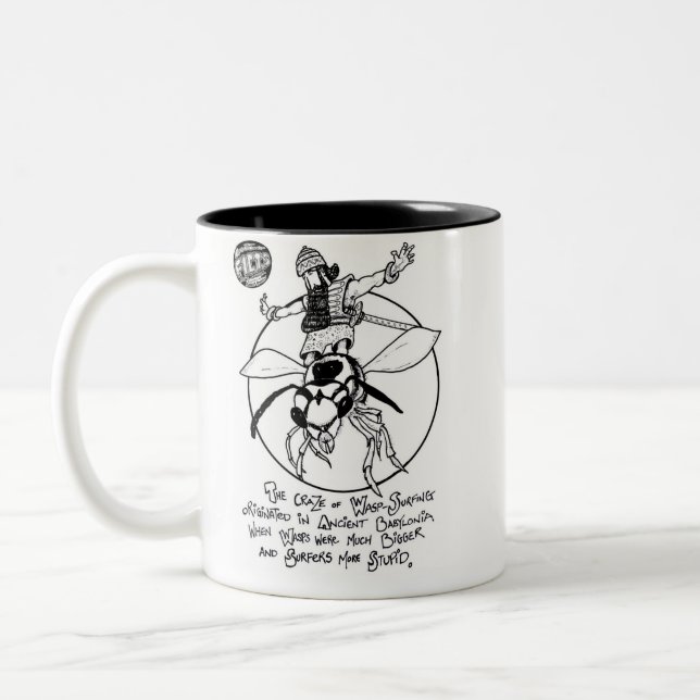 2 Couleurs Tasse "Guêpe-Surfante" de 2-Ton de FICTS (Gauche)