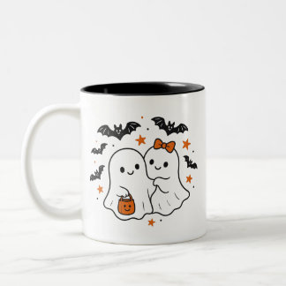 2 Couleurs Tasse Halloween de fantôme mignon | Tasse à café e