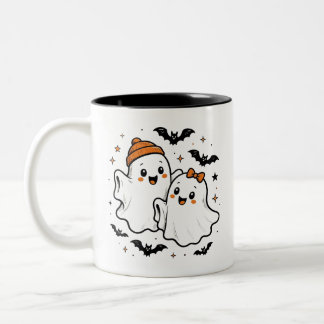 2 Couleurs Tasse Halloween de fantôme mignon | Tasse à café e