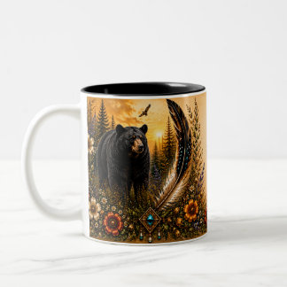 2 Couleurs Tasse Héritage Autochtone Ours Noir