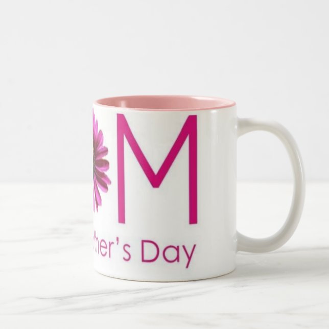 2 Couleurs Tasse heureuse de jour de mères (Droit)