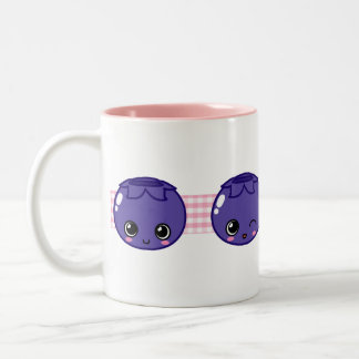 2 Couleurs Tasse heureuse de myrtille
