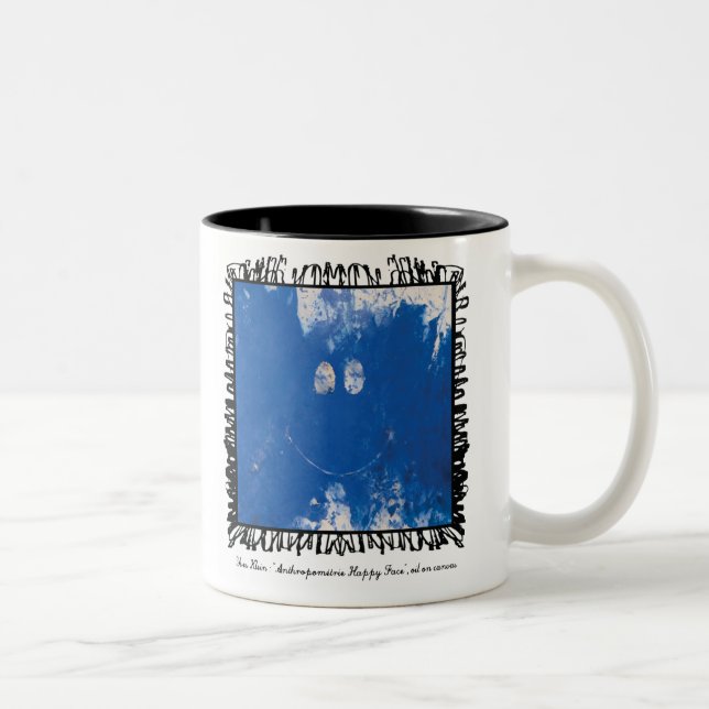 2 Couleurs tasse heureuse de visage de klein de yves (Droit)