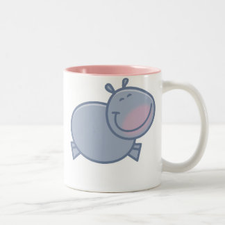 2 Couleurs Tasse heureuse d'hippopotame