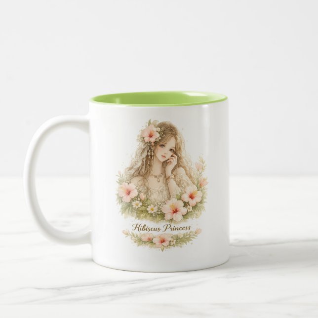 2 Couleurs Tasse Hibiscus Princess Angel (Gauche)