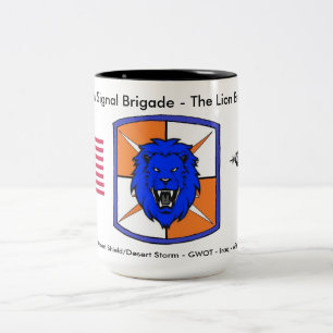 2 Couleurs Tasse Historique de la 35e Brigade des transmissio