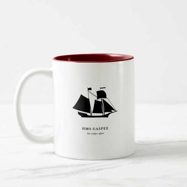 2 Couleurs Tasse — HMS Gaspee (Gauche)