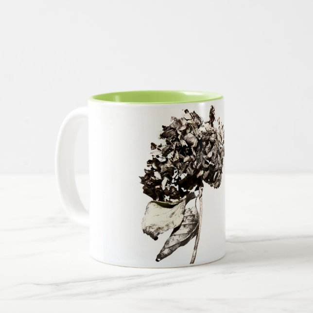 2 Couleurs tasse Hortensia (Devant gauche)