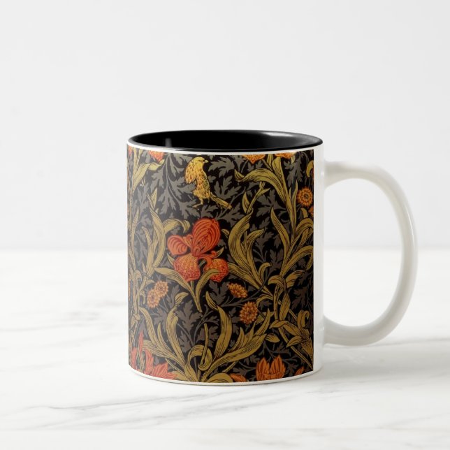 2 Couleurs Tasse Impression d'Art Vintage (Droit)