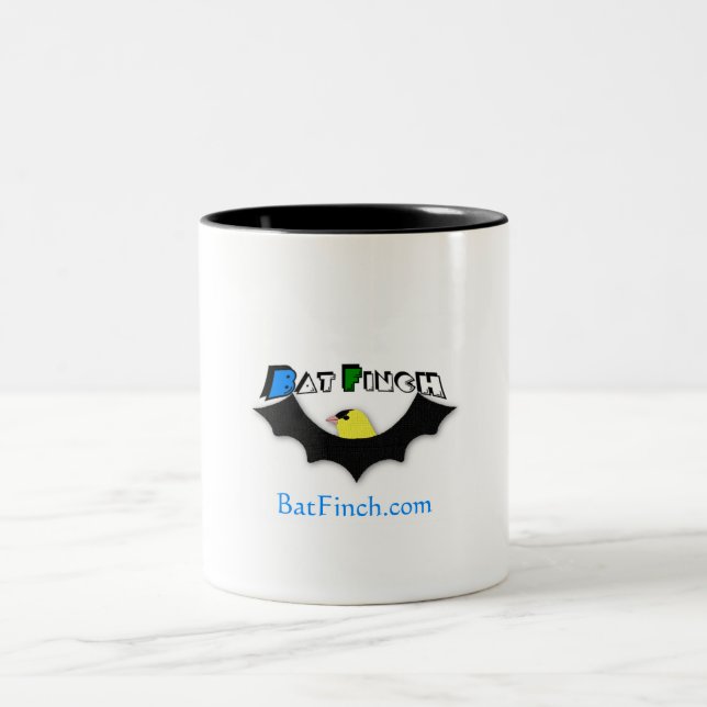2 Couleurs Tasse impressionnante de BatFinch (Centre)