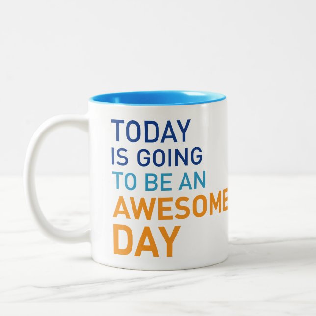 2 Couleurs Tasse impressionnante de jour (Gauche)