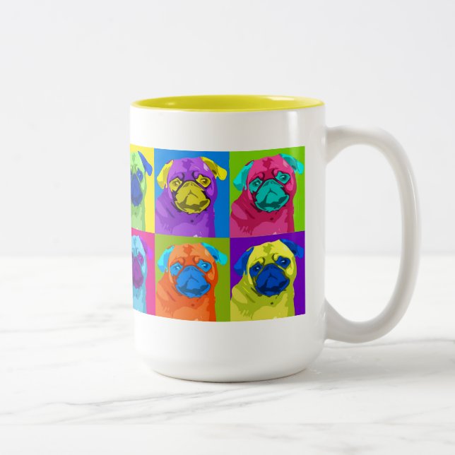 2 Couleurs tasse inspirée de carlin (Droit)