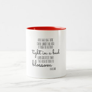2 Couleurs Tasse inspirée de citation d'Anais Nin