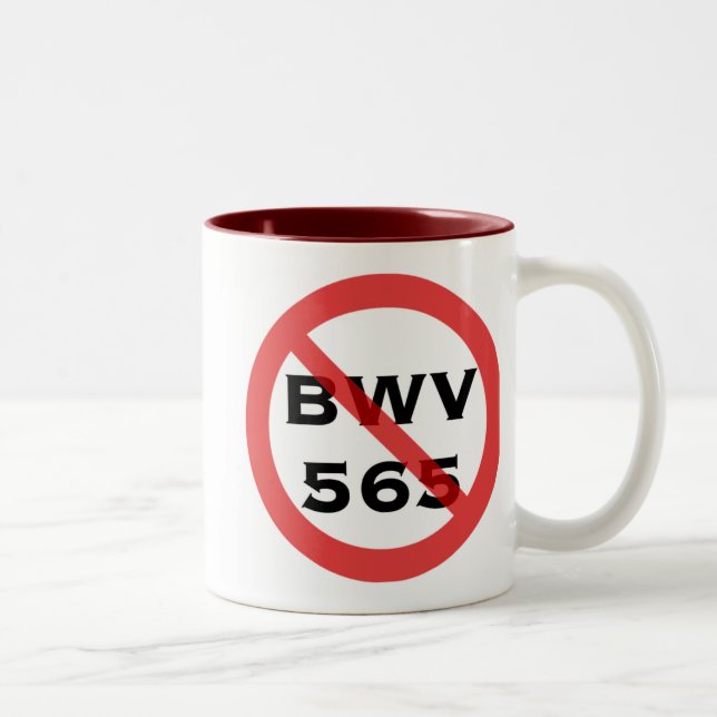 2 Couleurs Tasse interdite de BWV 565 (Droit)